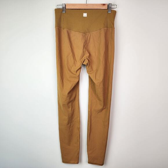 Vuori Rib Studio Leggings Dark Golden Women's Size Small - Picture 7 of 7